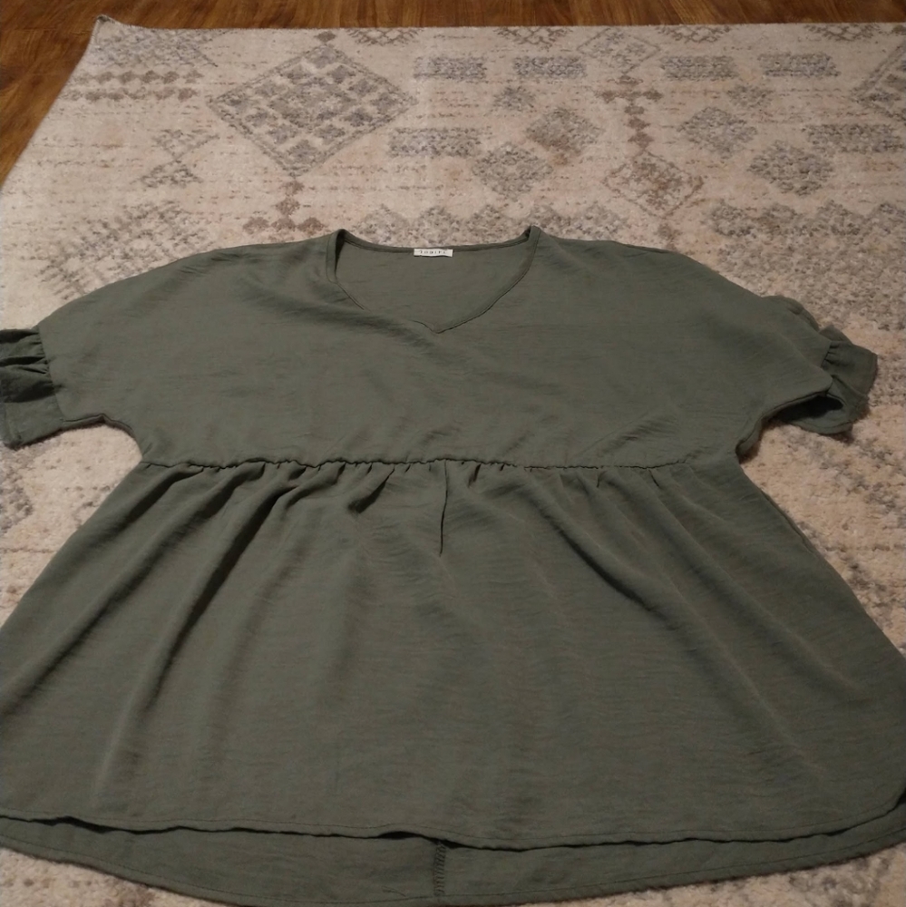 Jodiful Peplum Top size L, olive green